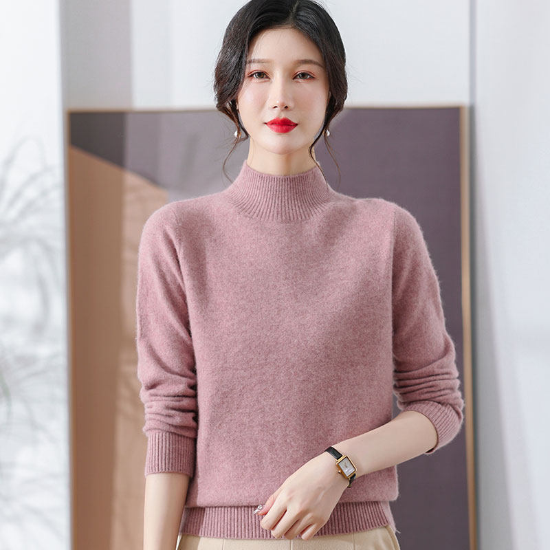 送妈妈的特级山羊绒套头毛衣100羊绒衫女秋冬女士羊绒针织打底衫