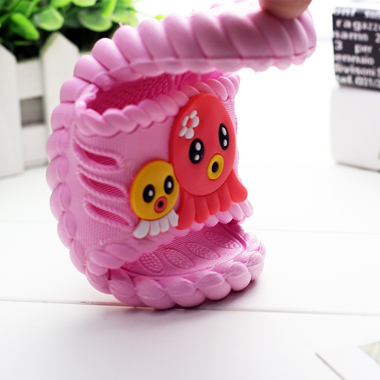 Pantoufles enfants en autre pour printemps - semelle caoutchouc antidérapant - Ref 1003729 Image 3