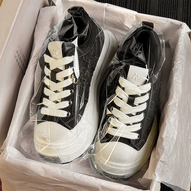 厚底帆布鞋情侣鞋潮流明星款布鞋