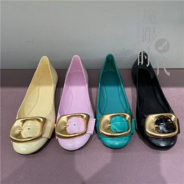 2023春夏新品LUNA SLP123004真皮平跟女单鞋