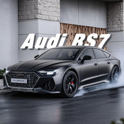 1:24正版授权奥迪rs7合金模型跑车男孩玩具金属车载收藏摆件礼物3