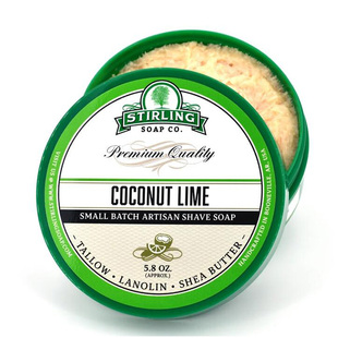 帝诗剃须皂 stirling coconut lime 斯特林新鲜椰蓉面包味剃须皂