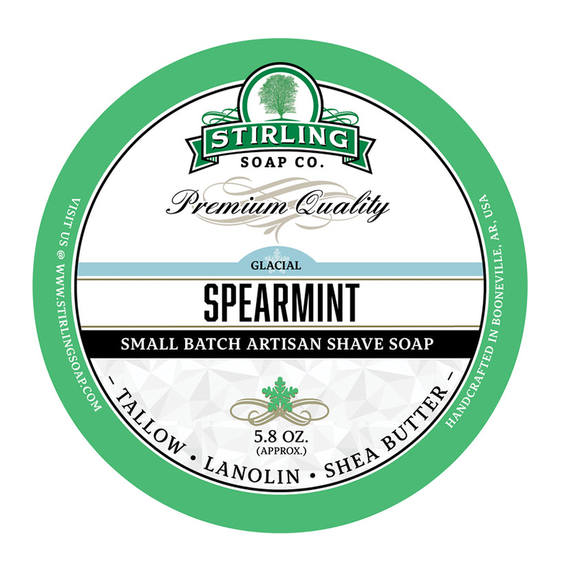 帝诗男士剃须皂斯特林glacial spearmint 冰川薄荷剃须泡沫皂