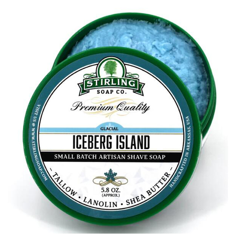 帝诗剃须皂 island man 斯特林冰川岛男佛手柑朗姆酒混合味剃须皂