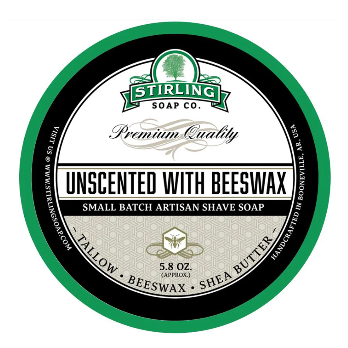 帝诗男士剃须皂斯特林剃须皂Unscented 蜂蜡无香刮胡泡沫皂