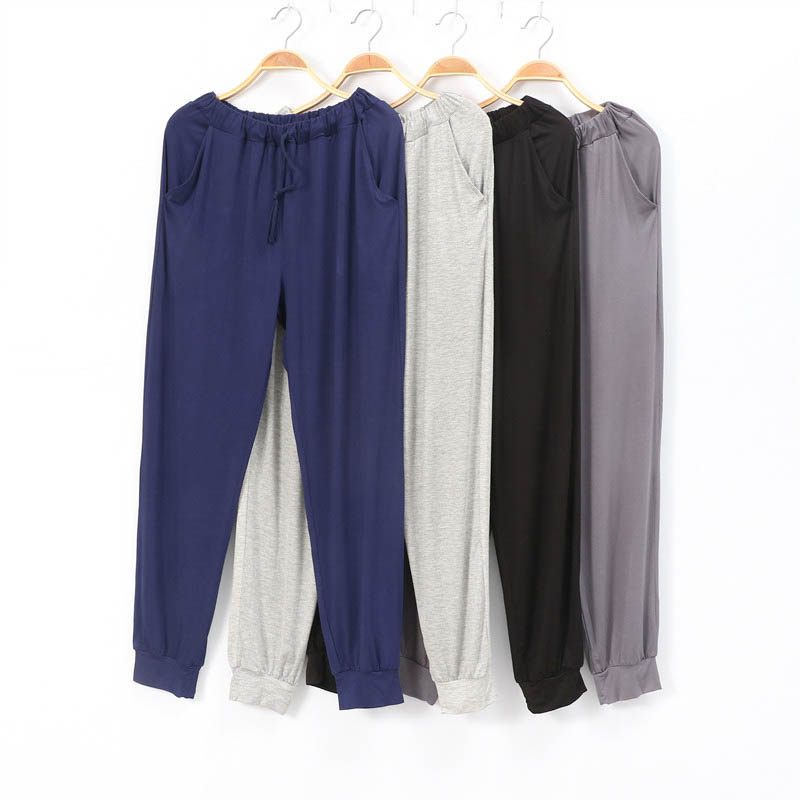 睡裤男士莫代尔棉家居长裤薄款加肥加大收脚休闲宽松弹力居家裤,女士内衣/男士内衣/家居服,睡裤/家居裤,淘宝优惠券,粉丝福利购,淘宝优惠卷