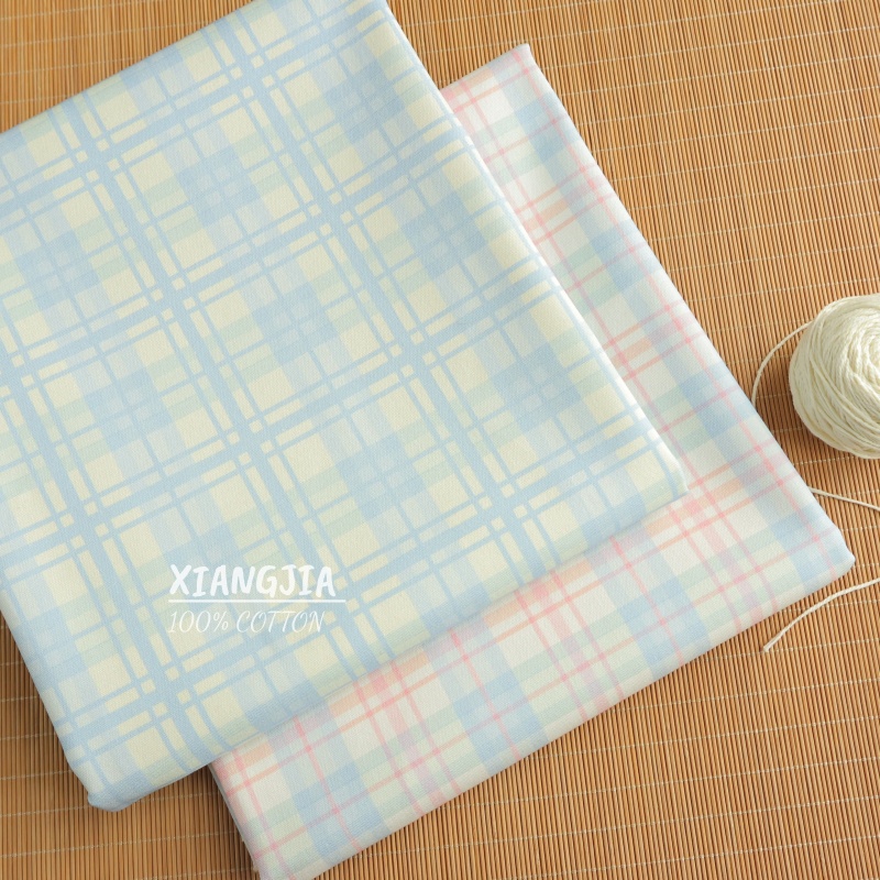 【宽格纹】半米价 8安细帆布 宠物包包DIY手作手工纯棉面料