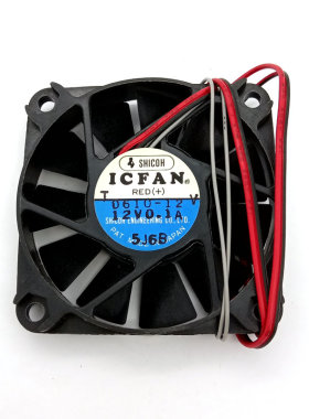 全新原装ICFAN 0610-12V 6010 12V 0.10A 6CM 带温控电阻散热风扇