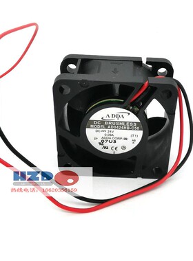 AD0424HB-C50全新原装ADDA 4020 24V 0.09A散热风扇4CM2线