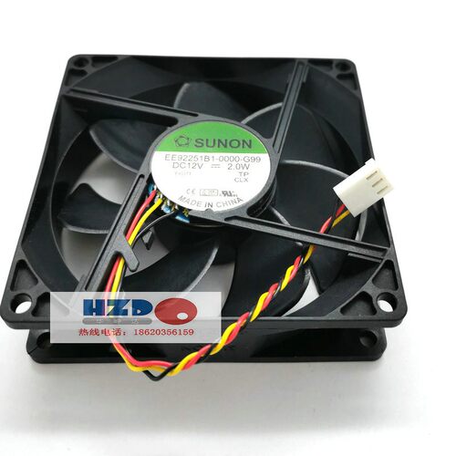EE92251B1-0000-G99全新原装SUNON建准9225 12V 2.0W散热风扇3线