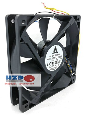 AFB1212SH全新原装DELTA 12025 12V 0.80A散热风扇12CM4线