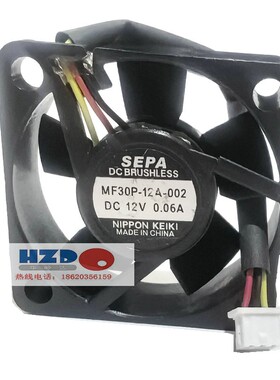 MF30P-12A-002原装日本SEPA 3cm 3010 DC12V 0.06a 散热风扇HZDO