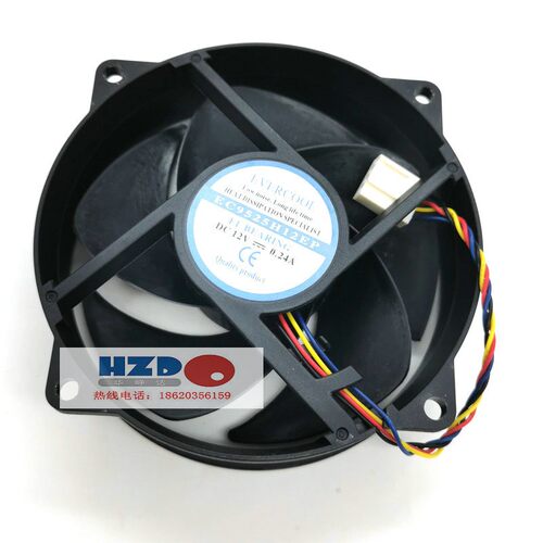 EC9525H12EP全新EVERCOOL圆形9225 12V  775PWM四线温控cpu风扇