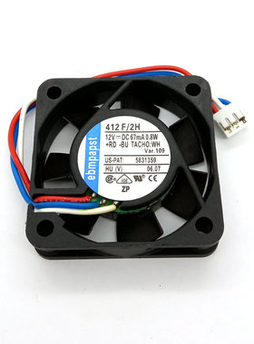 ebm-papst 4010 12V 67mA 0.8W全新德国进口4厘米散热风扇412F/2H