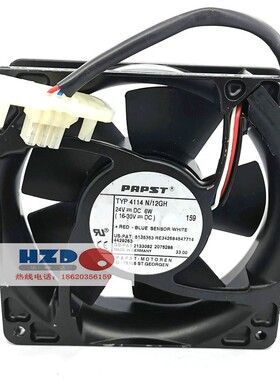 TYP4114N/12GH原装德国Papst 12038 24V 6W变频器散热风扇3线12CM