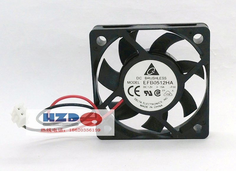 热卖全新原装Delta台达5010 12V 0.15A EFB0512HA 5CM散热风扇2线