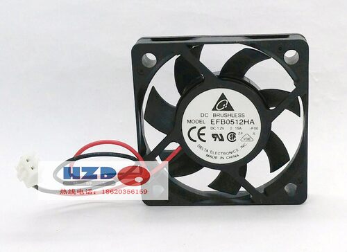 热卖全新原装Delta台达5010 12V 0.15A EFB0512HA 5CM散热风扇2线