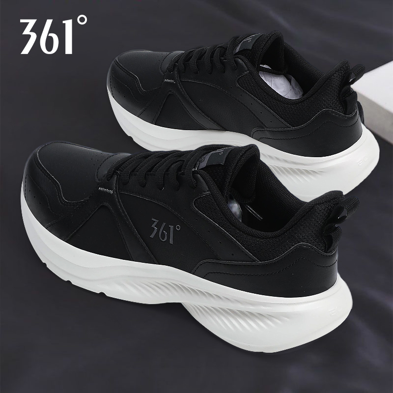 361防滑雨天黑色革面登山运动鞋