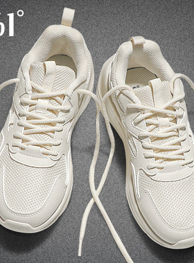 361运动鞋女鞋2026春季新款轻便学生透气厚底百搭灰色正品老爹鞋