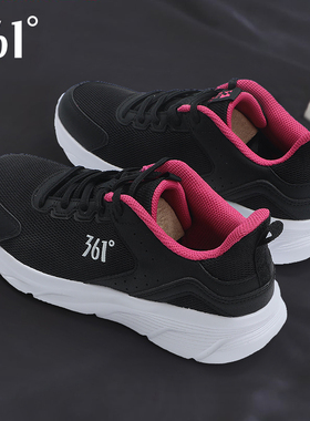 361跑步鞋女鞋正品2025秋季新款黑色网面超轻运动鞋耐磨休闲鞋子