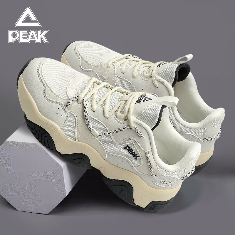 匹克猫爪老爹鞋男款2026夏季新款网面户外通勤厚底增高休闲运动鞋