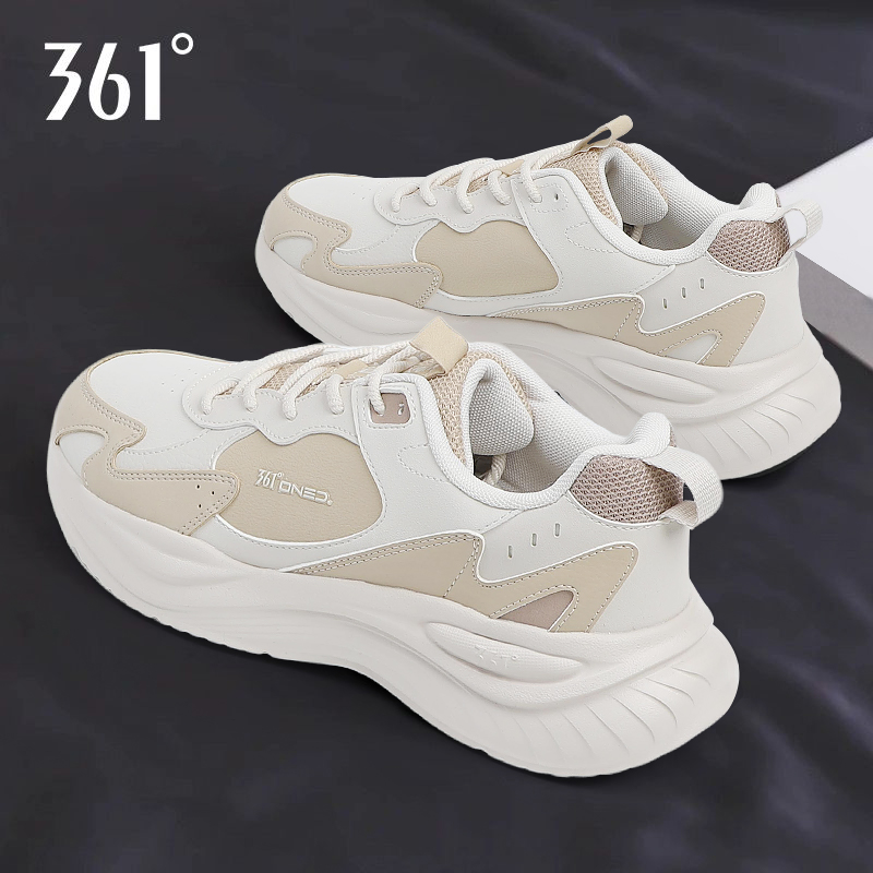 361运动鞋男鞋2025冬季新款舒适潮流百搭革面防水男士正品老爹鞋
