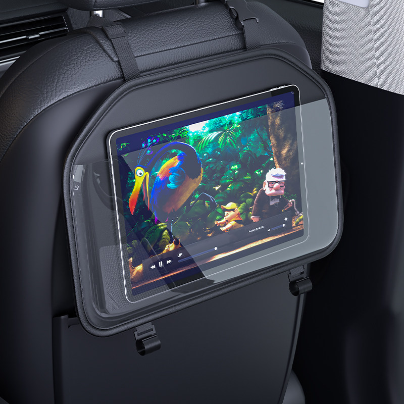 奔驰S350 S400 S450迈车载后排平板支架座椅后背手机架ipad收纳袋 - 实物图