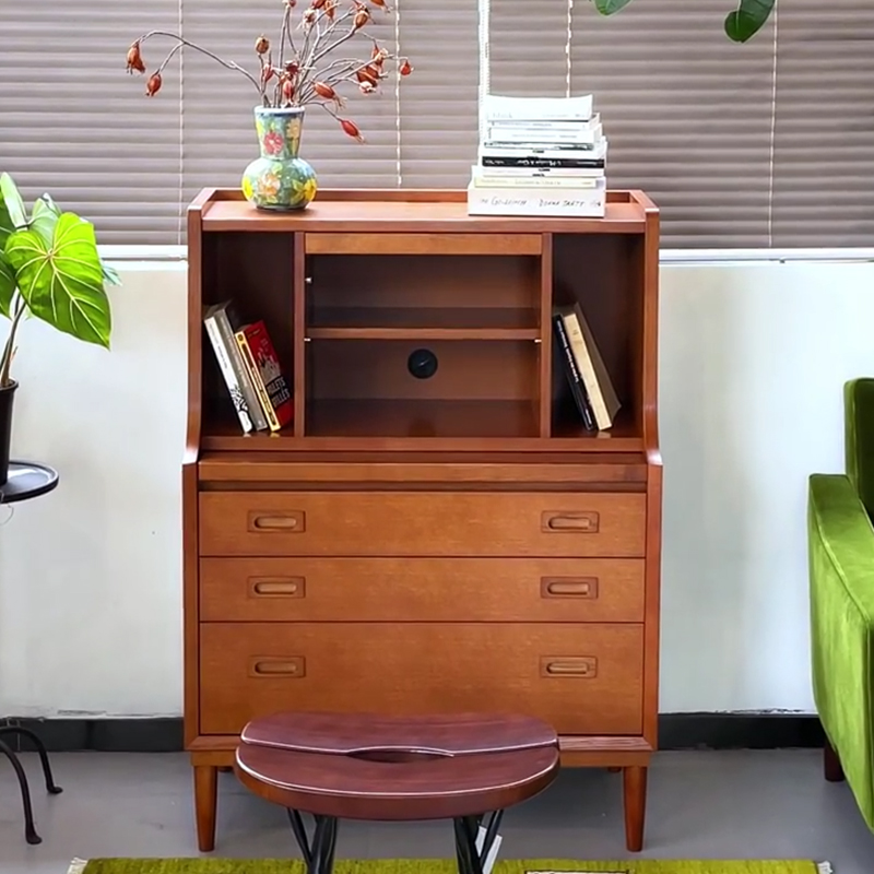 Karimoku60木质中古风复古斗柜