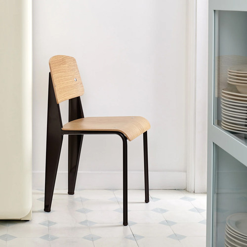 凡德罗全球购正品|瑞士Vitra Standard标准椅 轻奢家用实木书房