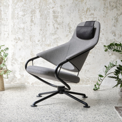 凡德罗全球购正品|瑞士Vitra Citizen Highback休闲椅北欧摇摆椅