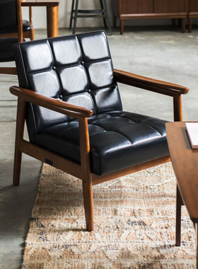 凡德罗全球购正品|日本Karimoku K Chair日式软包进口躺椅沙发椅