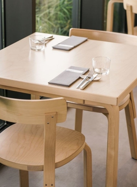 Artek正品芬兰Aalto Table Square阿尔瓦阿尔托北欧经典方形餐桌