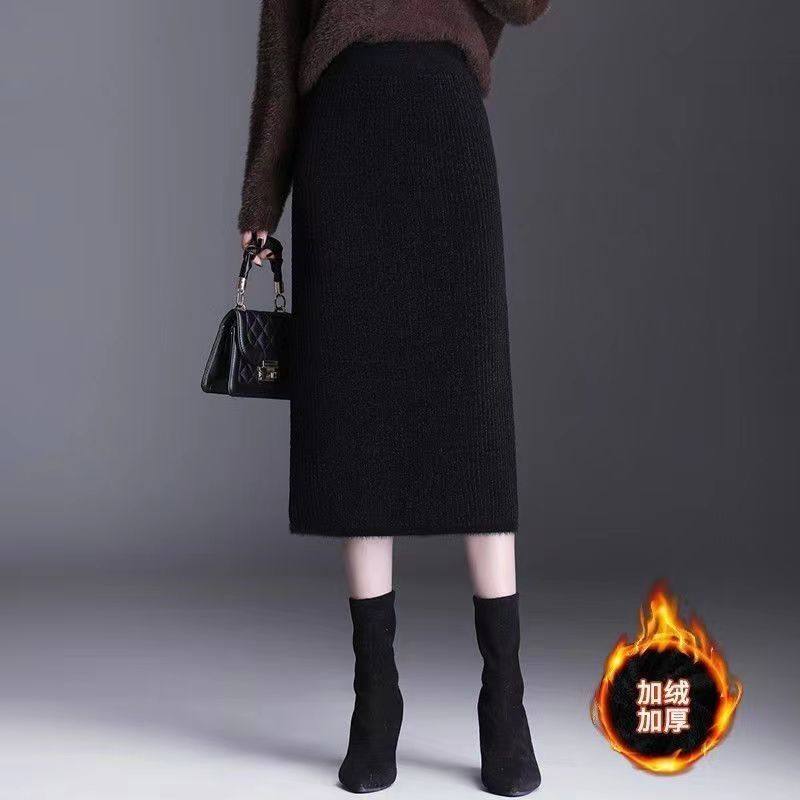 冬季半身裙冬款小个子休闲新款中长款灯芯绒a字裙子直筒高腰裙子