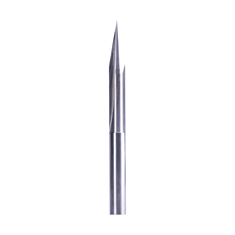 3.175mm/4mm双刃直槽尖刀锥度平底刀木工电脑雕刻机浮雕雕刻刀具