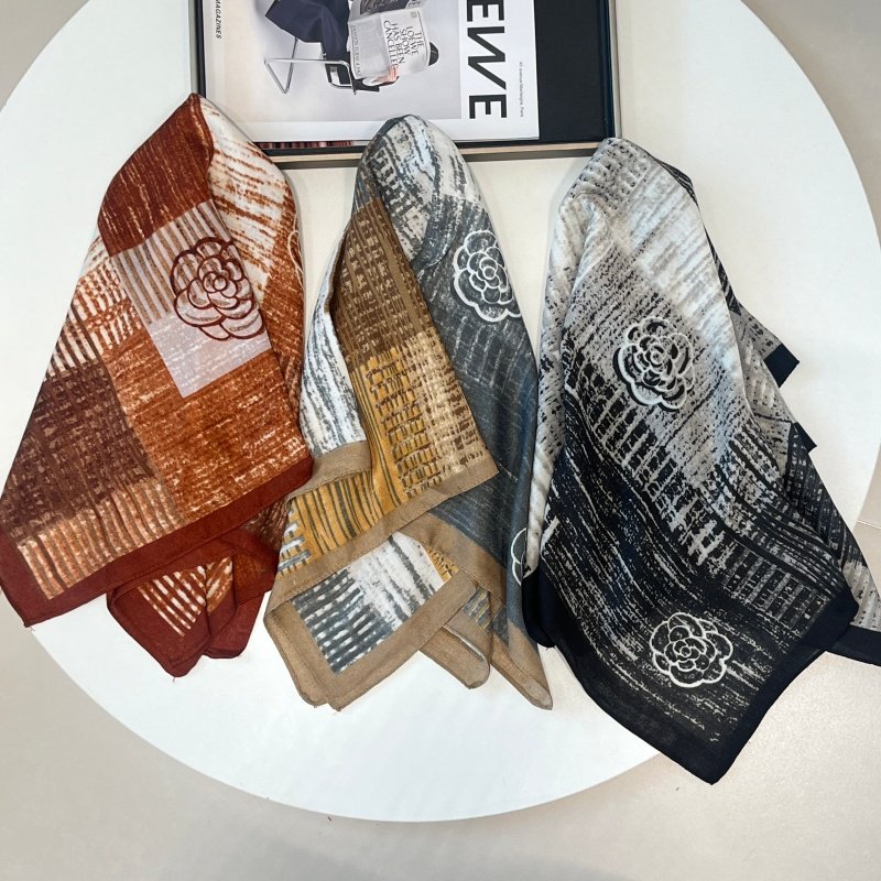 2026山茶花复古百搭小方巾女棉麻质感印花围巾装饰护颈披肩,服饰配件/皮带/帽子/围巾,围巾/丝巾/披肩,淘宝优惠券,粉丝福利购,淘宝优惠卷