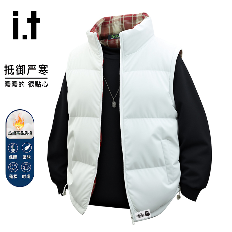 itFINGERCROXX双面穿马甲男棉衣