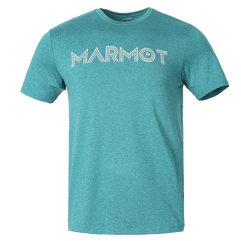 断码特价Marmot/土拨鼠户外运动休闲透气亲肤速干男士短袖圆领T恤