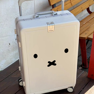 木讷的笑脸表情贴纸 行李箱家具柜子马桶盖表面玻璃门窗装饰贴画