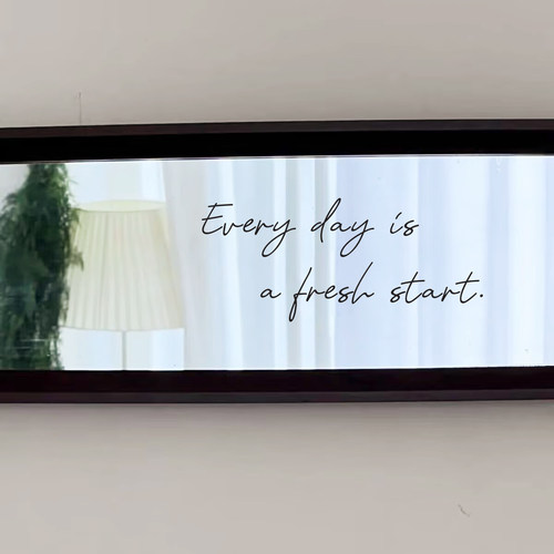 每一天都是新的开始 英文励志ins风墙贴镜子玻璃门背景墙装饰贴纸