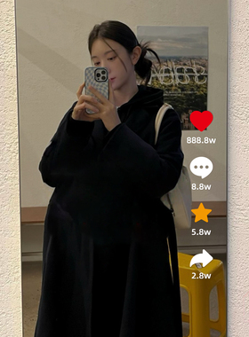 网红ins风抖音点赞小红心卫生间自拍镜子装饰贴纸店铺试衣镜墙贴