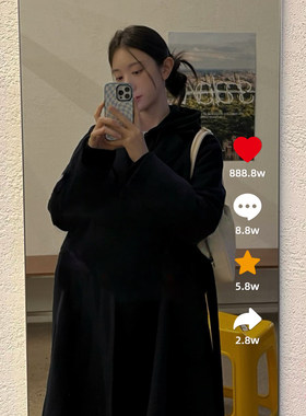 网红ins风抖音点赞小红心卫生间自拍镜子装饰贴纸店铺试衣镜墙贴
