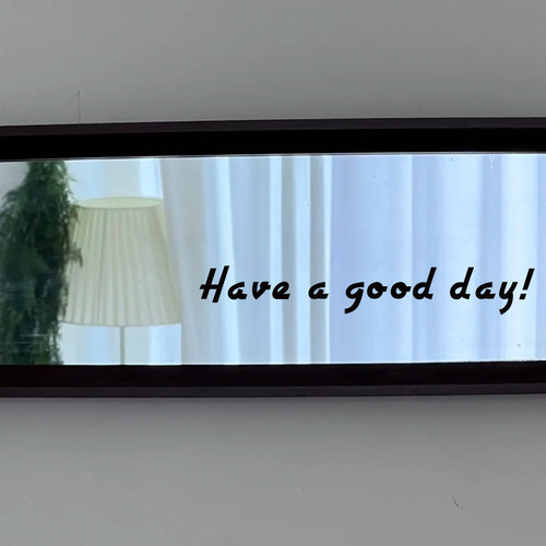 英文Have a good day祝你有美好的一天宿舍镜子创意文字装饰贴纸