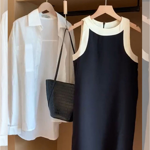 盐系高级感早春穿搭气质名媛微胖减龄时尚背心裙两件套装女2023夏