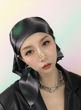 王嘉尔同款镀金日韩鼻夹欧美嘻哈设计个性鼻饰简约凹造型小众饰