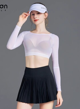 2025新款SG高尔夫防晒衣冰丝防晒打底衫女夏季冰感透气上衣服女装