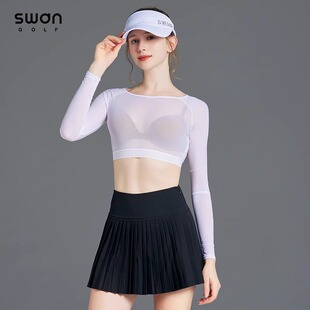2025新款SG高尔夫防晒衣冰丝防晒打底衫女夏季冰感透气上衣服女装