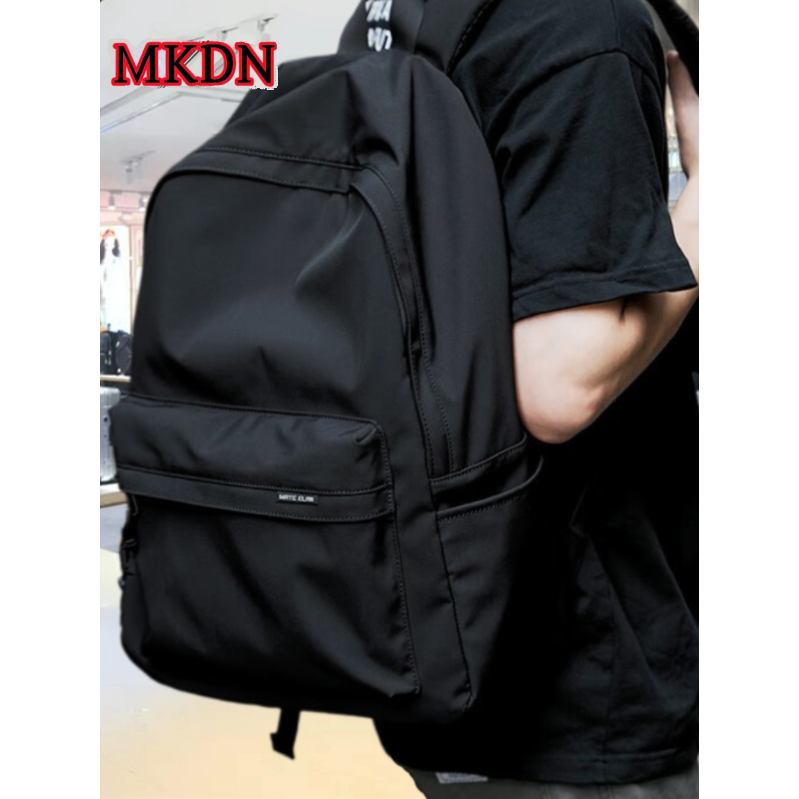 法国MK DN新款潮流双肩包男士背包休闲大容量旅行包大学生书包男