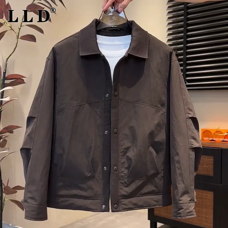 高端翻领棉服外套男士秋冬2026新款加厚保暖工装夹克棉衣男款上衣