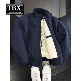 高端美式飞行员棉服夹克男士2025新款秋冬装加棉加厚棉衣外套男款