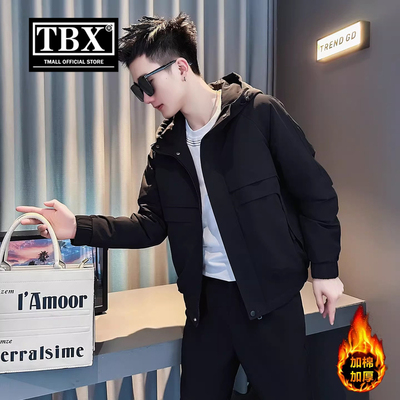 高端棉服外套男士2025新款秋冬装加棉加厚夹克棉衣连帽冲锋衣男款